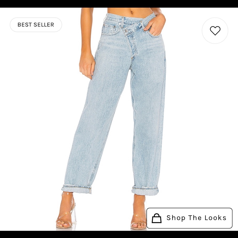 Like new Agolde Criss Cross Jeans from Aritzia